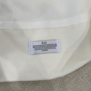 RH Cream Velvet curtain panel - never used